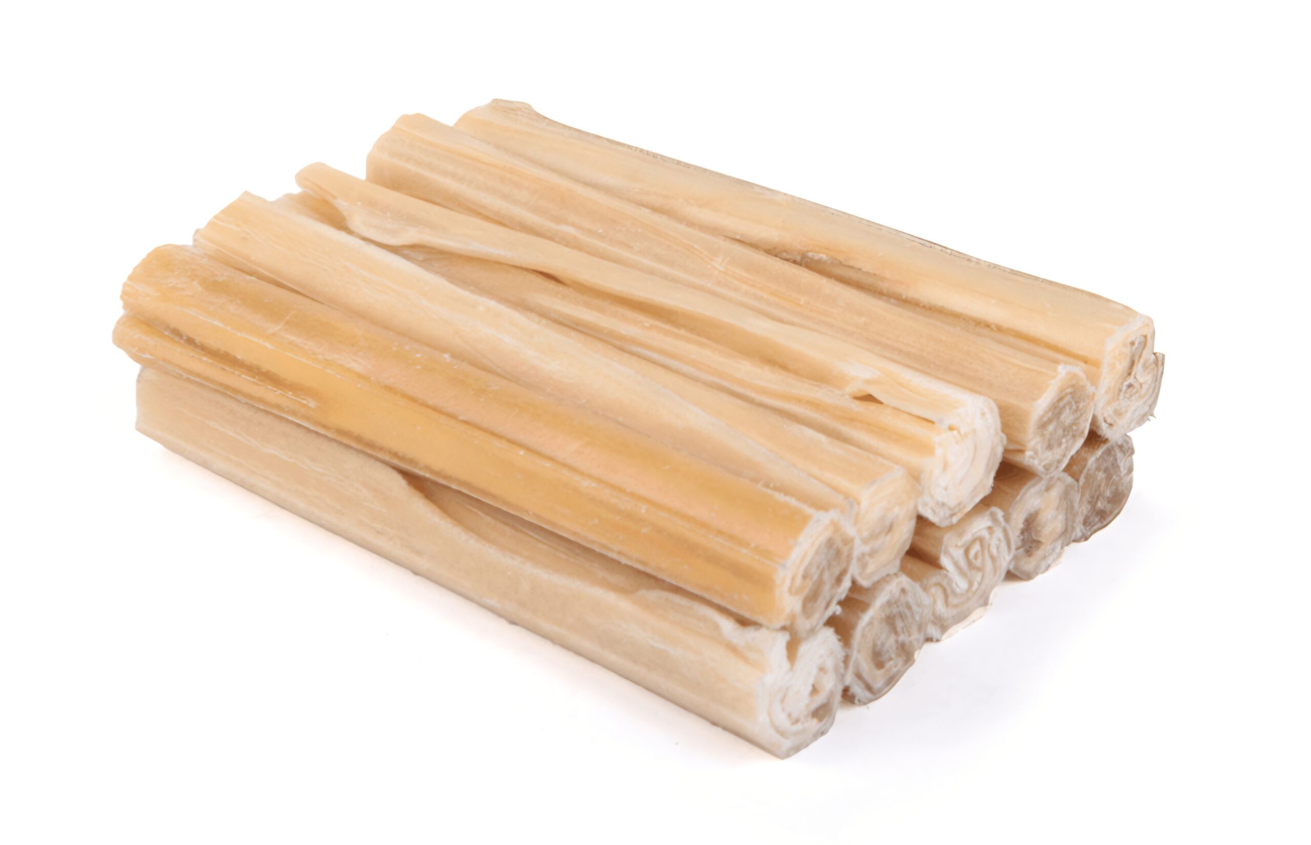 Petsnack geperste kauwstaaf 25,5cm X 2,5 cm 10st